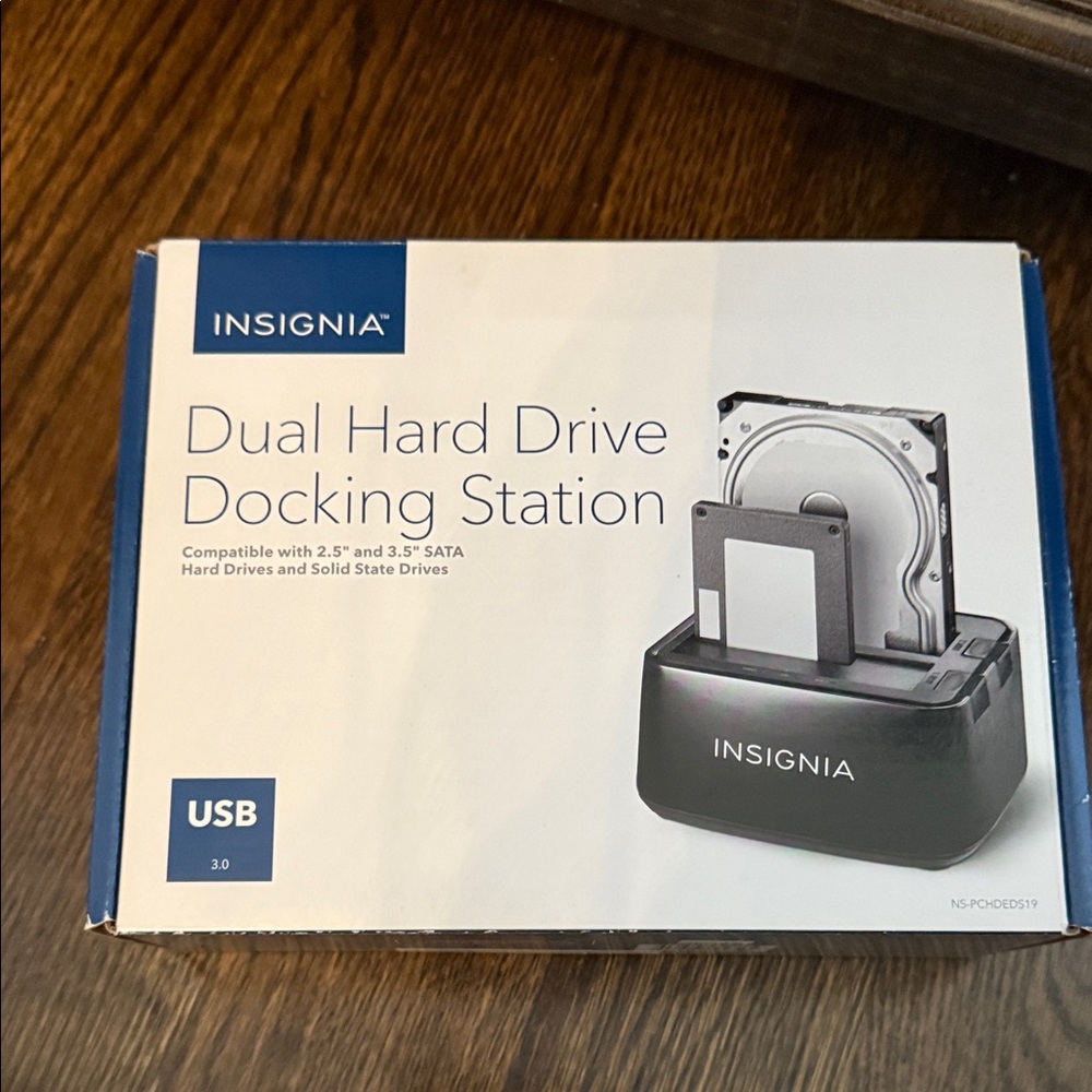 Insight Dual Hard Drive Docking Station - Black and White